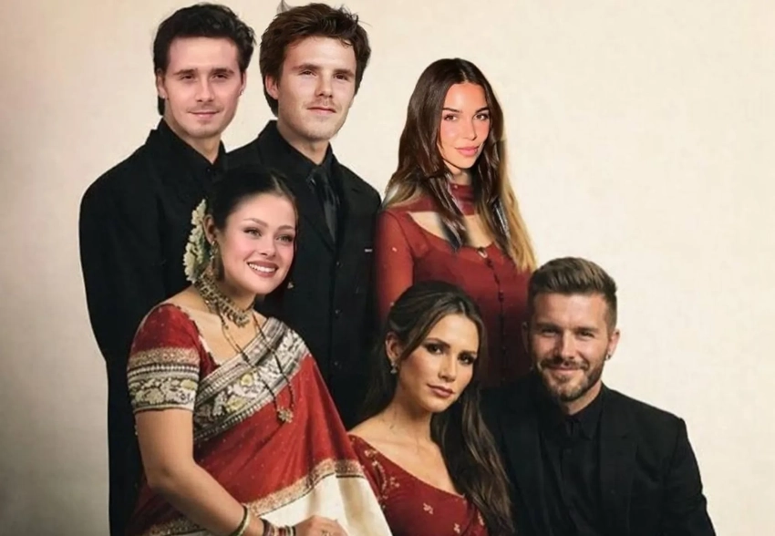 Видео с "украденным" первым танцем и пародии на Болливуд: конфликт старшего сына Бекхэмов с родителями разошёлся на мемы