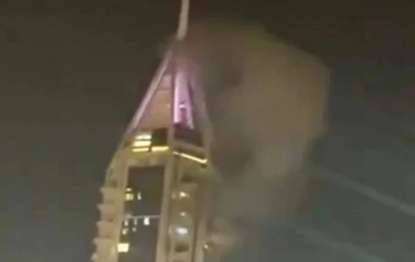 Иранский беспилотник врезался в небоскрёб "23 Marina" в Дубае